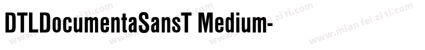 DTLDocumentaSansT Medium字体转换